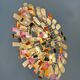 Oval-shaped Venetian chandelier in Murano glass, circa 1950, Venini