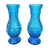 Duo molded glass vases