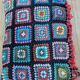 Rare! Handmade bohemian patchwork crochet blanket