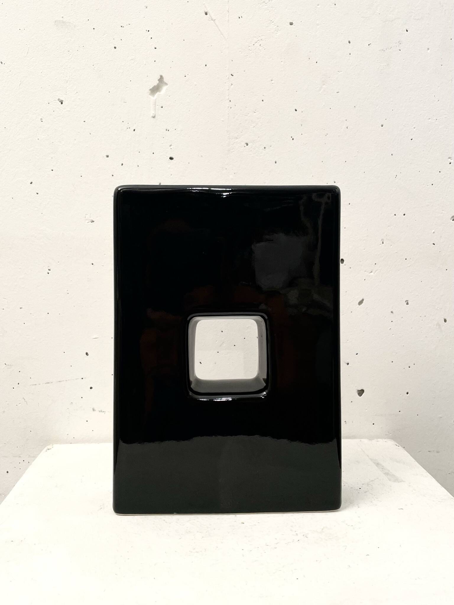 Ceramic geometric vase 1980