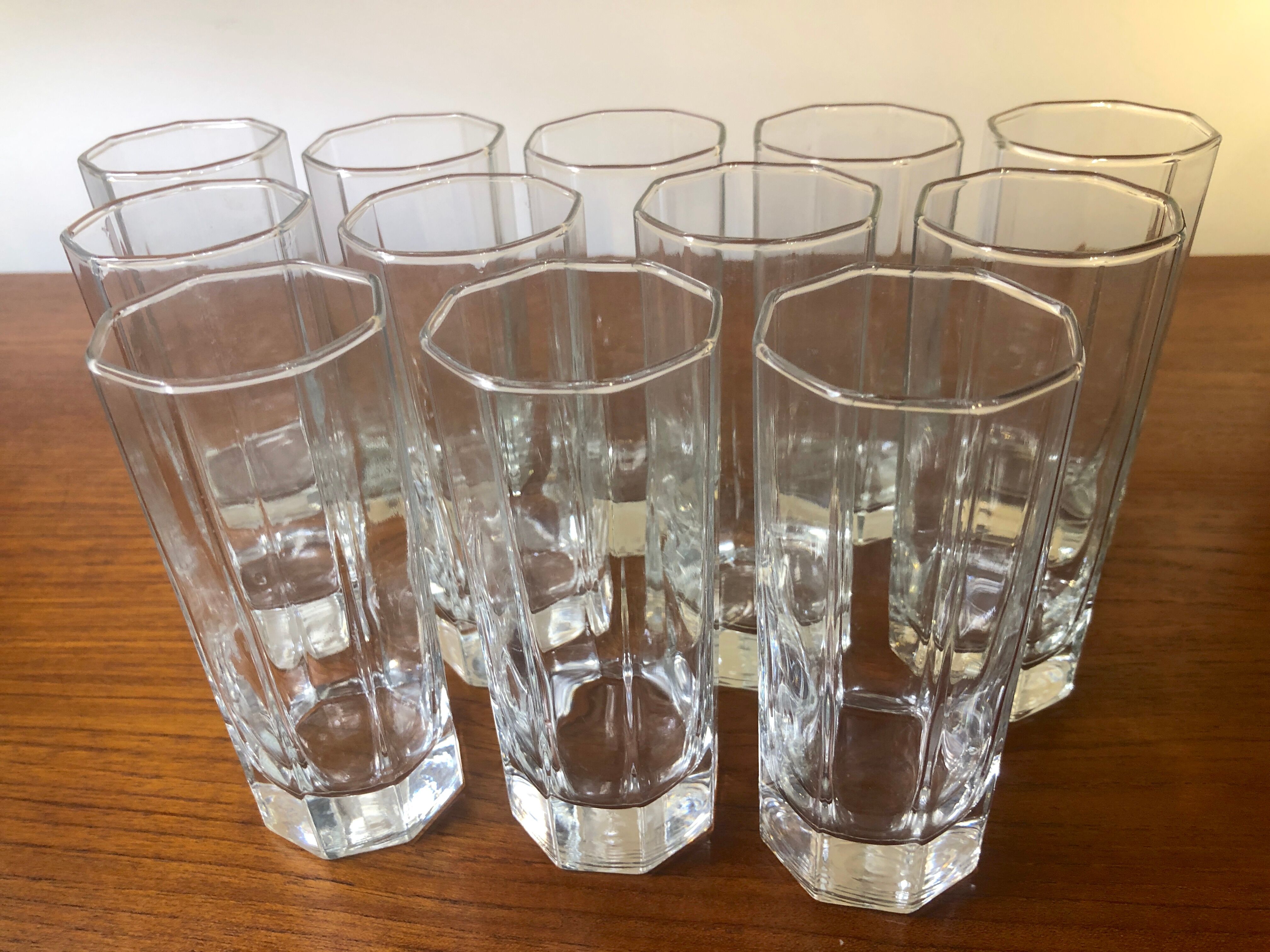 Glasses Aperitifs in transparent vintage glass Octime