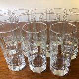 Glasses Aperitifs in transparent vintage glass Octime