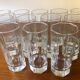Glasses Aperitifs in transparent vintage glass Octime