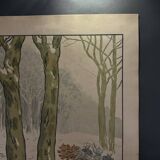 Lithograph by Henri Rivière The Aspects of Nature The Wood, Winter