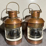 Pair of boat lanterns
