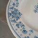 5 old flat plates in Sarreguemines ironstone