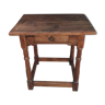 Rustic square table in chene