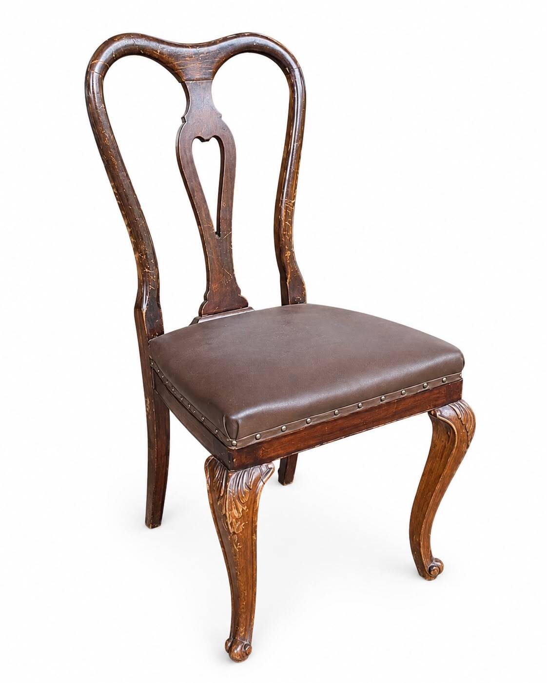 Classic Chippendale Dining Room Suite, Italy, Early 20th Century, Walnut