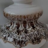 Vintage Fat lava tafellamp met bruintinten, jaren 1970