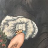 Portrait of a woman oil on canvas 19th