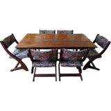 Scandinavian design table with 6 chairs from Börge M Sondergaard