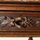 Flat desk – Louis XIII style – Carved solid oak – 19th century
