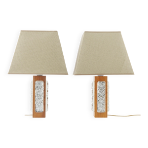 Paire lampes table - 1960