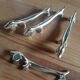 Vintage silver metal knife holder