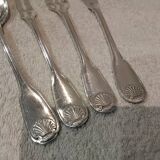Hors d'oeuvre service, 4 pieces, silver-plated metal, Christofle Vendôme silversmith