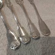 Hors d'oeuvre service, 4 pieces, silver-plated metal, Christofle Vendôme silversmith