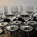 Large crystal beer or dessert glasses, 2 heights