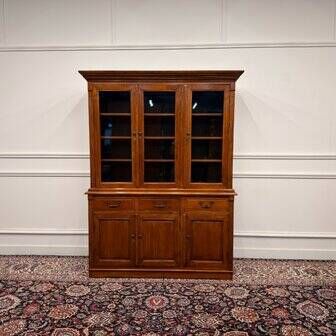 Classic English Eichholtz bookcase buffet cabinet