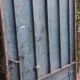 Solid gate, garden iron, H227x110cm, old, exterior door