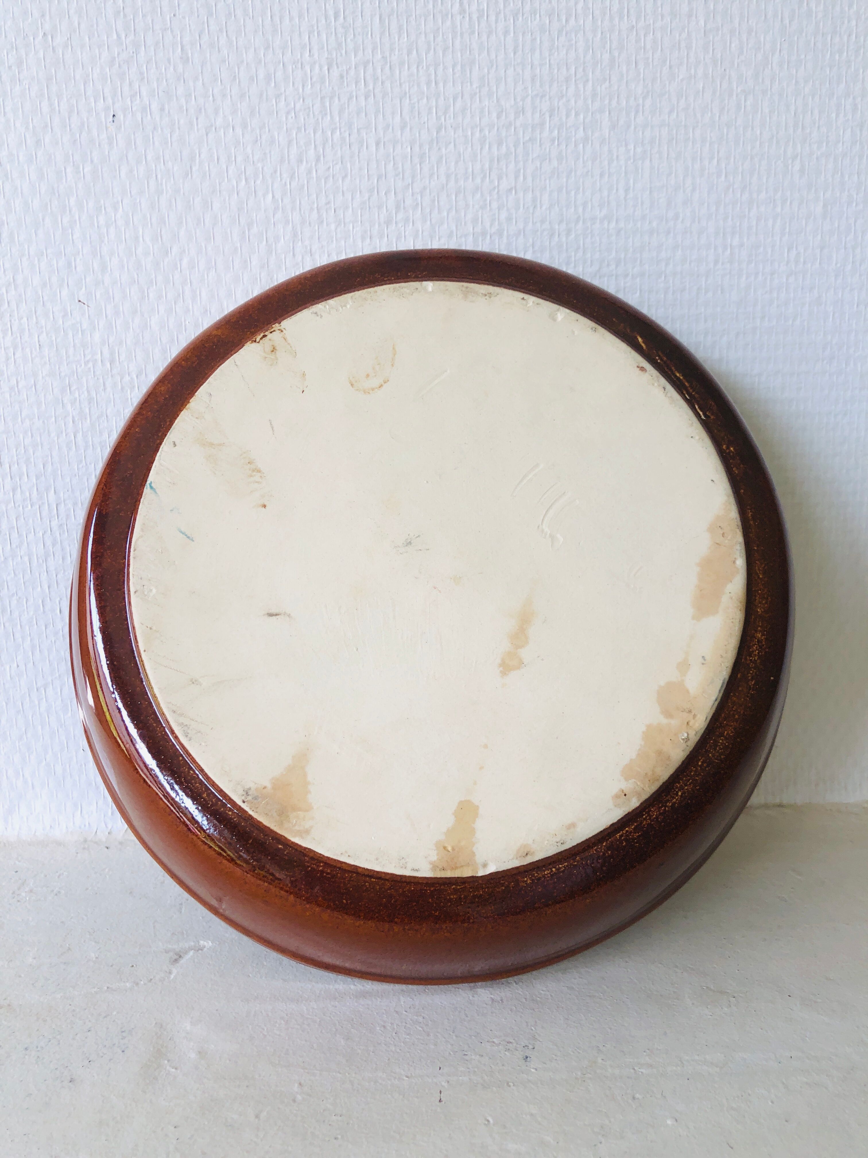 Plat à tarte en barbotine