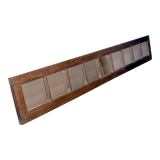 Ancien miroir d'atelier en teck