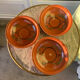 Glazed earthenware soup plates from Morocco