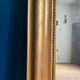 Old mirror Louis-Philippe beaded 128cm/95,cm gilded with gold leaf