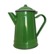 Cafetière émaillée verte
