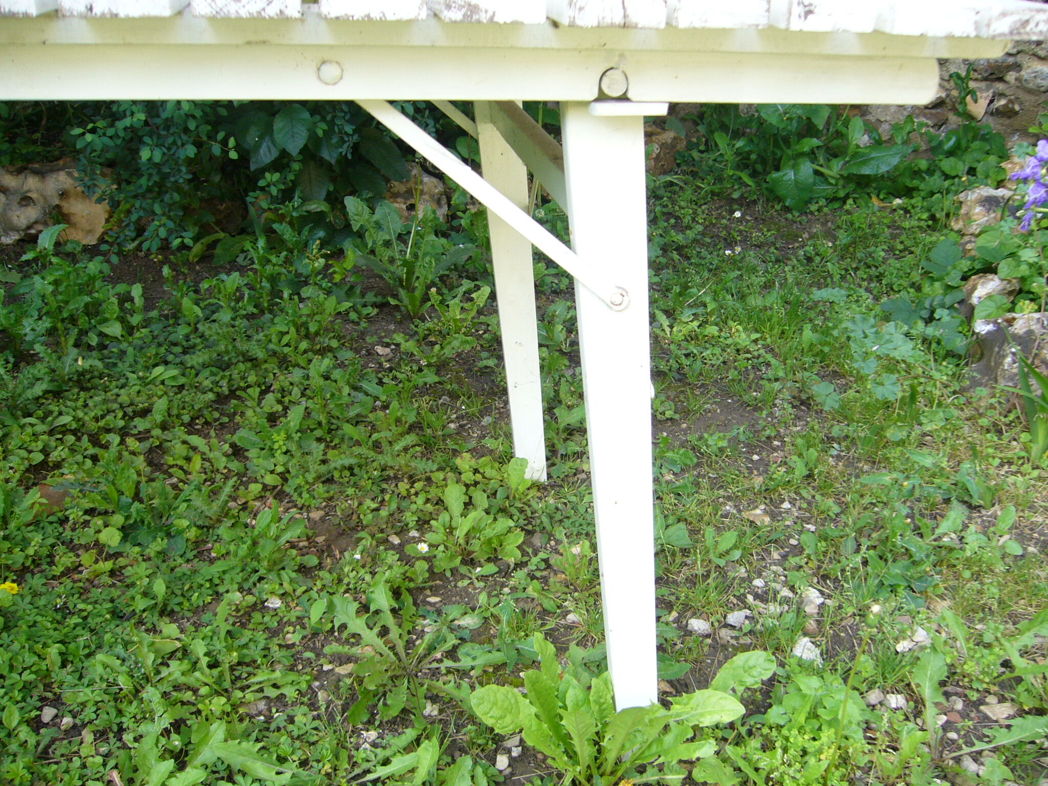 wooden folding garden table