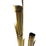 Pair of lampposts "Canna di Bambù" created by G&C studio and Disegno Rome, Italy, 1970