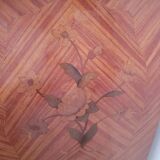 Louis XV Style Commode Stamped in Richly Decorated Rosewood Marquetry