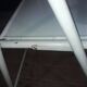 Series of 4 metal folding chairs