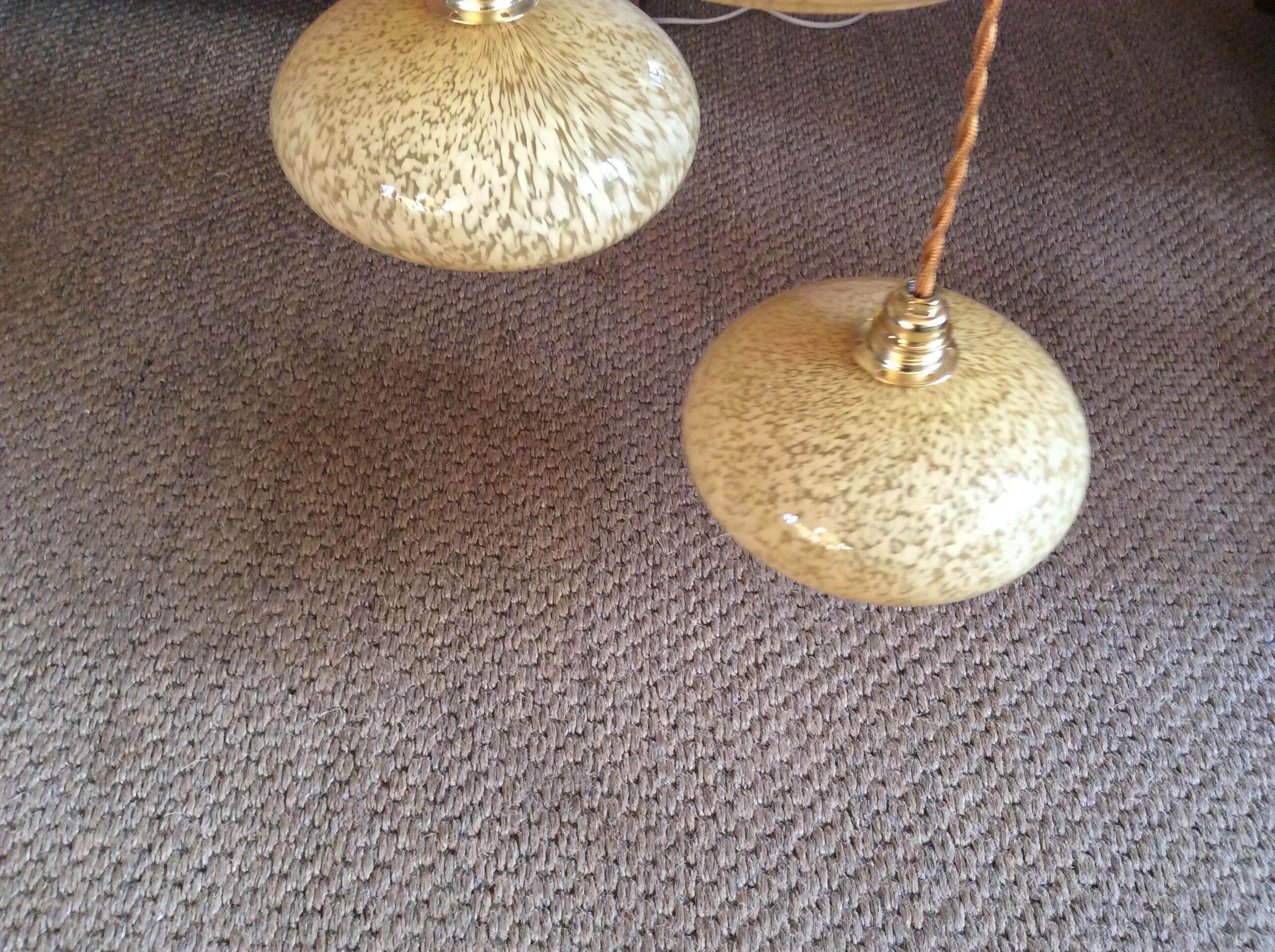 Trio of vintage suspensions