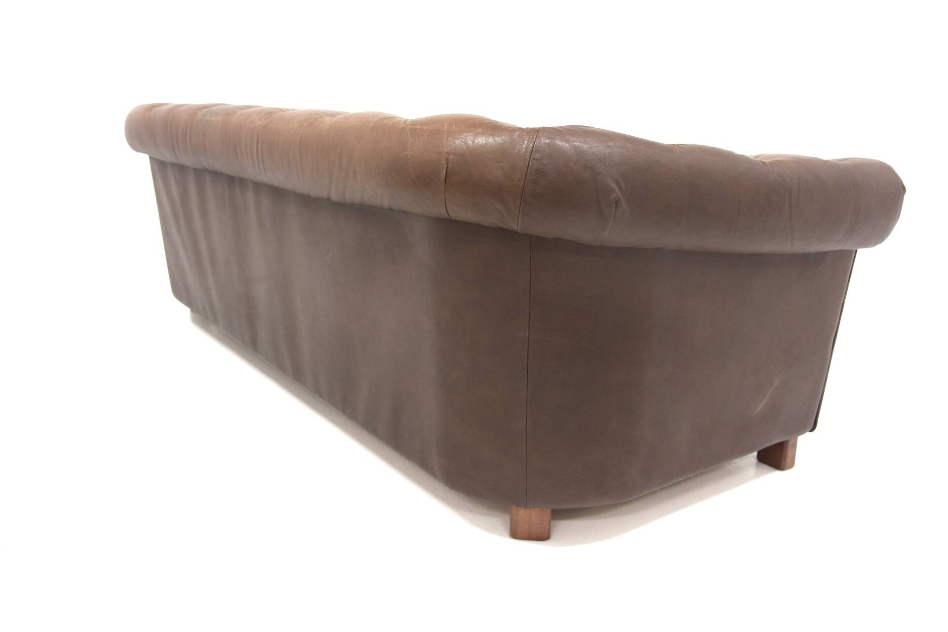 Vintage "Chesterfield" leather sofa, Sweden, 1970s