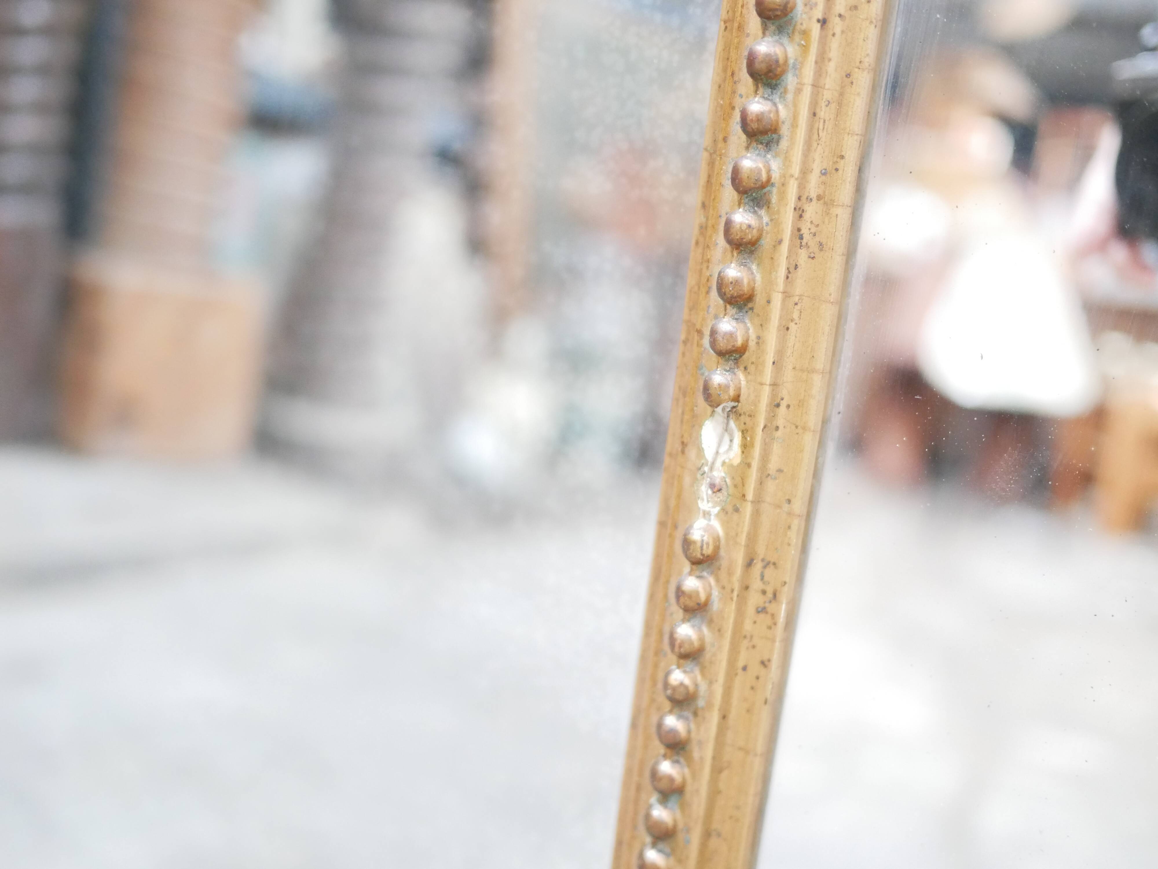 Old Napoleon III louis XV style mirror with parecloses 162cm x 90cm
