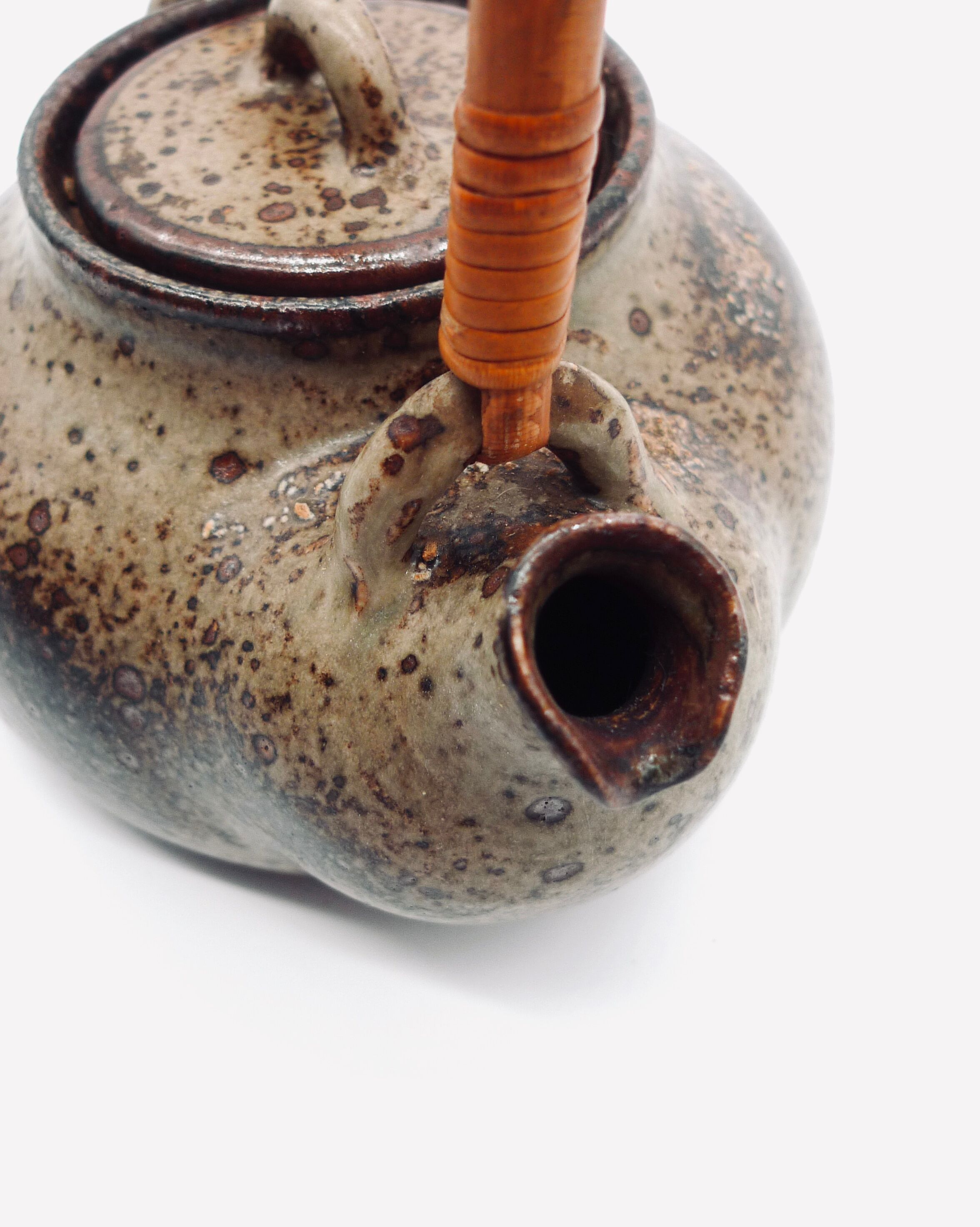 Pyrite stoneware teapot