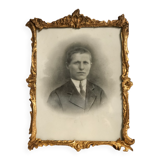 Old frame wood and gold