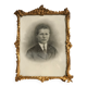 Old frame wood and gold