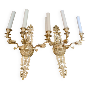 Paire d'appliques bronze - style empire