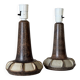 Pair Marianne Starck Stoneware Table Lamps: Michael Andersen Denmark, 1970s