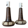 Pair Marianne Starck Stoneware Table Lamps: Michael Andersen Denmark, 1970s