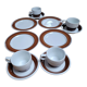 4 cups, and dessert plates MOSA Maastricht Holland