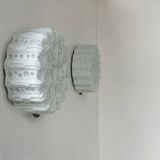 Pair of vintage opaline wall lights, Sweden, 1960s