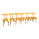 Suite de 6 chaises luterma modèle "Banane"