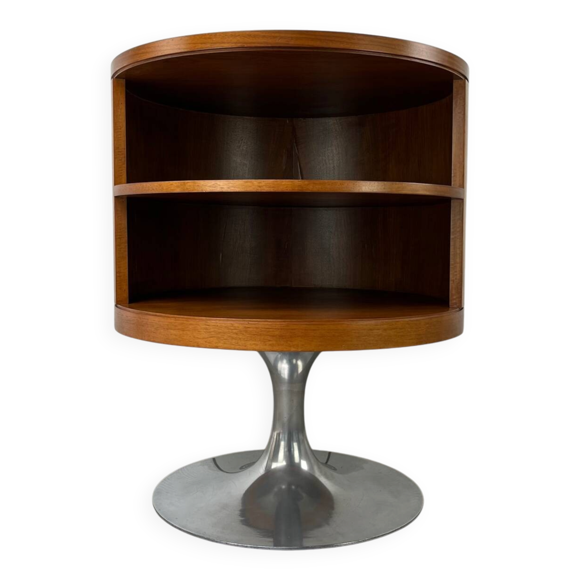 Arkana Maurice Burke, swivel side table with tulip base.