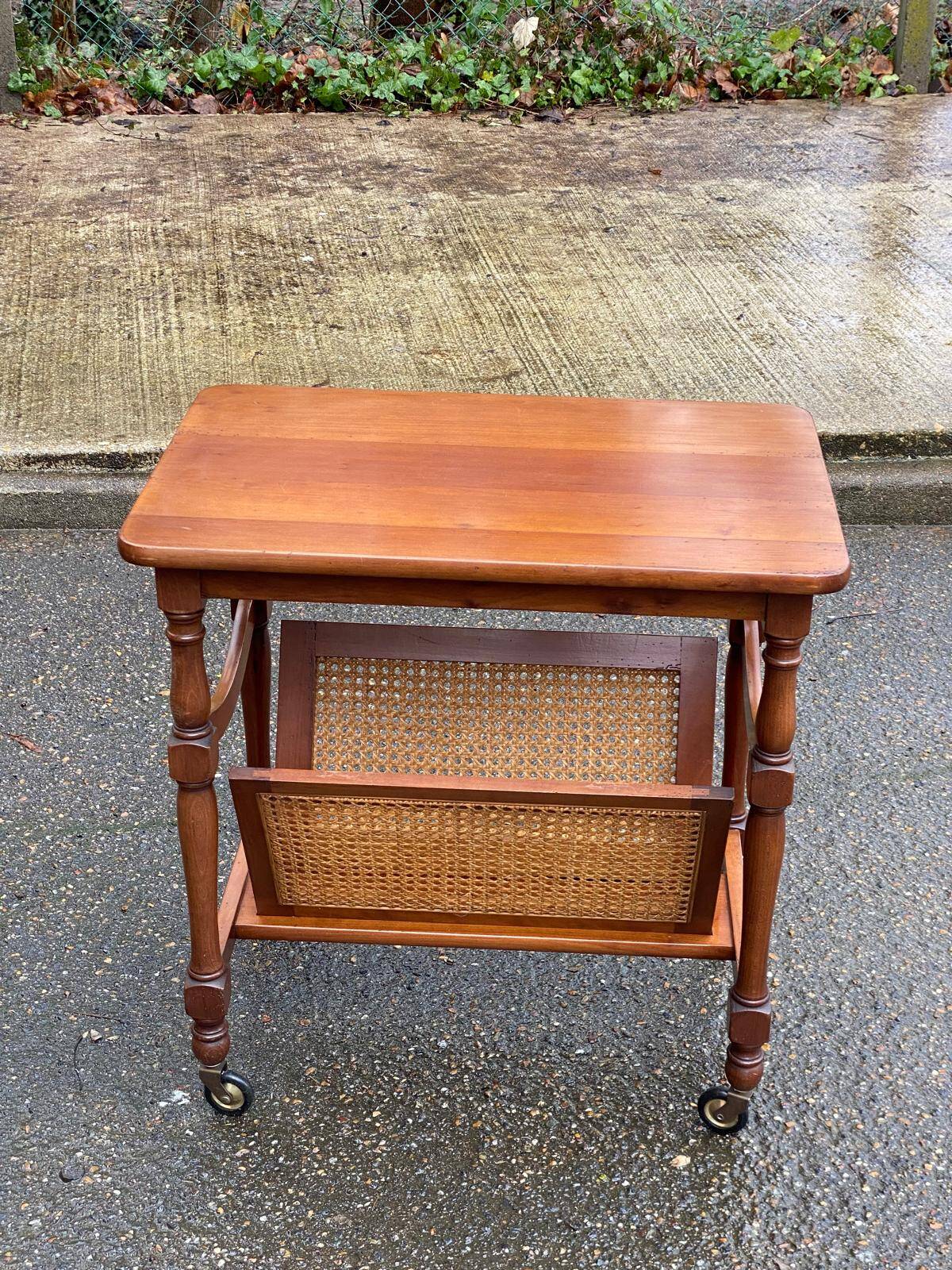 Vintage solid wood sideboard with storage.