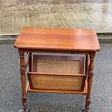 Vintage solid wood sideboard with storage.