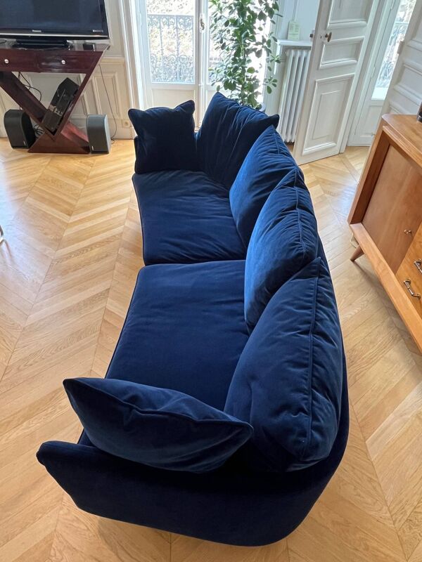 Canapé élégant  4 places et son fauteuil assorti - Bon état