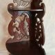 Corner shelf in mahogany carved Art Nouveau period XIX