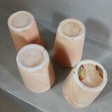 4 stoneware mugs